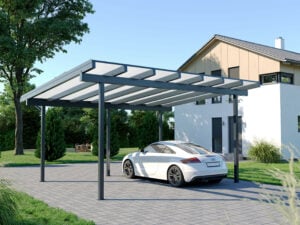 doppelcarport aluminium freistehend