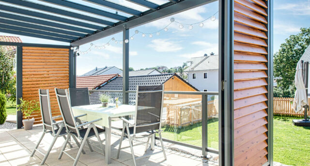 Alu Terrassenüberdachung Überdachung Balkonüberdachung 