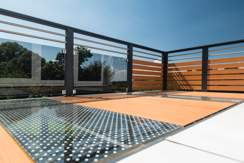 anbaubalkon terrassenboden glas casalinea